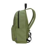 Mochila urbana ecológica e hidrorrepelente 16 L para PC 14'' cor verde oliva segunda vista com lateral