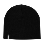 Gorro versátil de ponto canelado ideal para climas frios Elevate™ cor preto segunda vista frontal