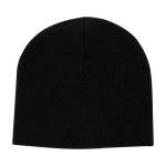 Gorro versátil de ponto canelado ideal para climas frios Elevate™ cor preto segunda vista traseira
