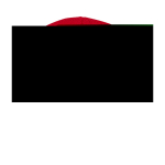 Gorro versátil de ponto canelado ideal para climas frios Elevate™ cor vermelho segunda vista frontal