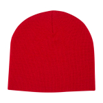 Gorro versátil de ponto canelado ideal para climas frios Elevate™ cor vermelho segunda vista traseira