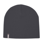 Gorro versátil de ponto canelado ideal para climas frios Elevate™ cor cinzento-escuro segunda vista frontal