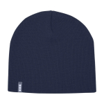 Gorro versátil de ponto canelado ideal para climas frios Elevate™ cor azul-marinho segunda vista frontal