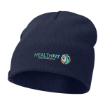 Gorro versátil de ponto canelado ideal para climas frios Elevate™ cor azul-marinho