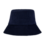 Chapéu para o sol de bombazine reciclada e algodão 280 g/m2 cor azul-marinho segunda vista frontal