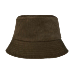 Chapéu para o sol de bombazine reciclada e algodão 280 g/m2 cor verde-escuro segunda vista frontal