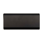 Powerbank de alumínio reciclado ideal para portátil 20 000 mAh cor preto segunda vista frontal