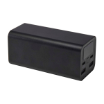 Powerbank de alumínio reciclado ideal para portátil 20 000 mAh cor preto segunda vista