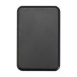 Powerbank sem fios magnético de plástico reciclado 5000 mAh cor preto segunda vista frontal