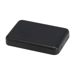Powerbank sem fios magnético de plástico reciclado 5000 mAh cor preto segunda vista