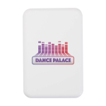Powerbank sem fios magnético de plástico reciclado 5000 mAh cor branco