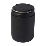 Lancheira térmica de aço inoxidável reciclado com asa 500 ml cor preto