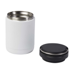 Lancheira térmica de aço inoxidável reciclado com asa 500 ml cor branco segunda vista