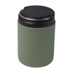 Lancheira térmica de aço inoxidável reciclado com asa 500 ml cor verde pastel