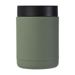 Lancheira térmica de aço inoxidável reciclado com asa 500 ml cor verde pastel segunda vista traseira