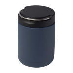 Lancheira térmica de aço inoxidável reciclado com asa 500 ml cor azul petróleo