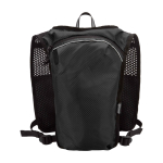 Colete de hidratação para corrida impermeável e refletor cor preto segunda vista traseira