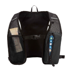 Colete de hidratação para corrida impermeável e refletor cor preto segunda vista