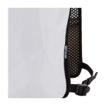 Colete de hidratação para corrida impermeável e refletor cor areia vista detalhe 1