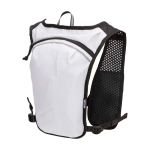 Colete de hidratação para corrida impermeável e refletor cor areia terceira vista