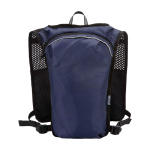 Colete de hidratação para corrida impermeável e refletor cor azul-marinho segunda vista traseira