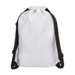 Saco desportivo tecido reciclado impermeável e bolso para calçado 18 L cor areia segunda vista traseira