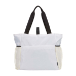 Saco de yoga com tecido ripstop reciclado e impermeável 18 L cor areia segunda vista frontal