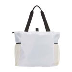 Saco de yoga com tecido ripstop reciclado e impermeável 18 L cor areia segunda vista traseira