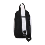 Bolsa tiracolo de hidratação com tecido reciclado impermeável 6 L cor areia segunda vista traseira