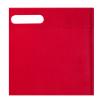 Saco de non-woven reciclado termosselado e ultrarresistente 5 L cor vermelho vista detalhe 1