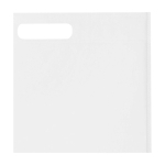 Saco de non-woven reciclado termosselado e ultrarresistente 5 L cor branco vista detalhe 1