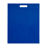 Saco de non-woven reciclado termosselado e ultrarresistente 5 L cor azul real terceira vista frontal