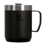Caneca para acampar de aço inox reciclado 236 ml Stanley Everyday cor preto