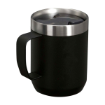 Caneca para acampar de aço inox reciclado 236 ml Stanley Everyday cor preto terceira vista