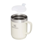 Caneca para acampar de aço inox reciclado 236 ml Stanley Everyday cor bege segunda vista