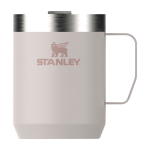 Caneca para acampar de aço inox reciclado 236 ml Stanley Everyday cor cor-de-rosa claro segunda vista frontal