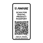 Mochila de viagem ecológica multiusos para portátil 9 L 14'' cor preto quarta vista