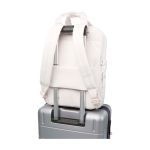 Mochila de viagem ecológica multiusos para portátil 9 L 14'' cor branco-sujo segunda vista