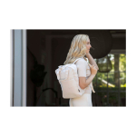 Mochila de viagem ecológica multiusos para portátil 9 L 14'' cor branco-sujo imagem de estilo de vida