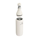 Garrafa ecológica com abertura dupla 600 ml Stanley All Day Slim cor bege segunda vista