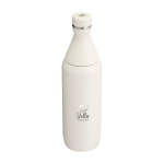 Garrafa ecológica com abertura dupla 600 ml Stanley All Day Slim cor bege vista impressa logo 2