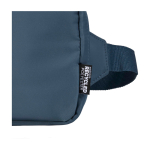 Bolsa tiracolo de viagem de poliéster reciclado com compartimento 1 L cor ciano vista detalhe 1