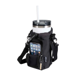 Saco de viagem para garrafas feito de materiais ecológicos 2 L cor preto