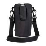 Saco de viagem para garrafas feito de materiais ecológicos 2 L cor preto segunda vista traseira