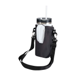 Saco de viagem para garrafas feito de materiais ecológicos 2 L cor preto terceira vista