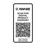 Saco de viagem para garrafas feito de materiais ecológicos 2 L cor preto quarta vista