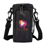 Saco de viagem para garrafas feito de materiais ecológicos 2 L cor preto