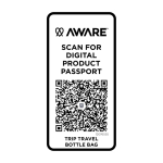 Saco de viagem para garrafas feito de materiais ecológicos 2 L cor ciano quarta vista