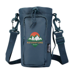 Saco de viagem para garrafas feito de materiais ecológicos 2 L cor ciano