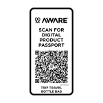 Saco de viagem para garrafas feito de materiais ecológicos 2 L cor branco-sujo quarta vista